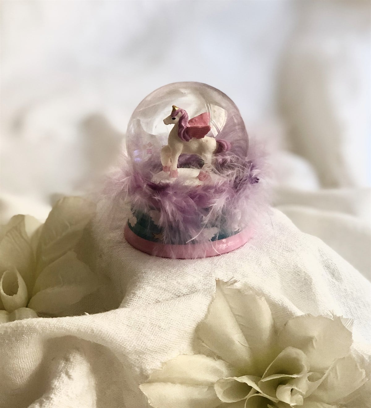 Unicorn Mini Tüylü Kar KüresiGiftmodaUnicorn-Tüylü-Küre