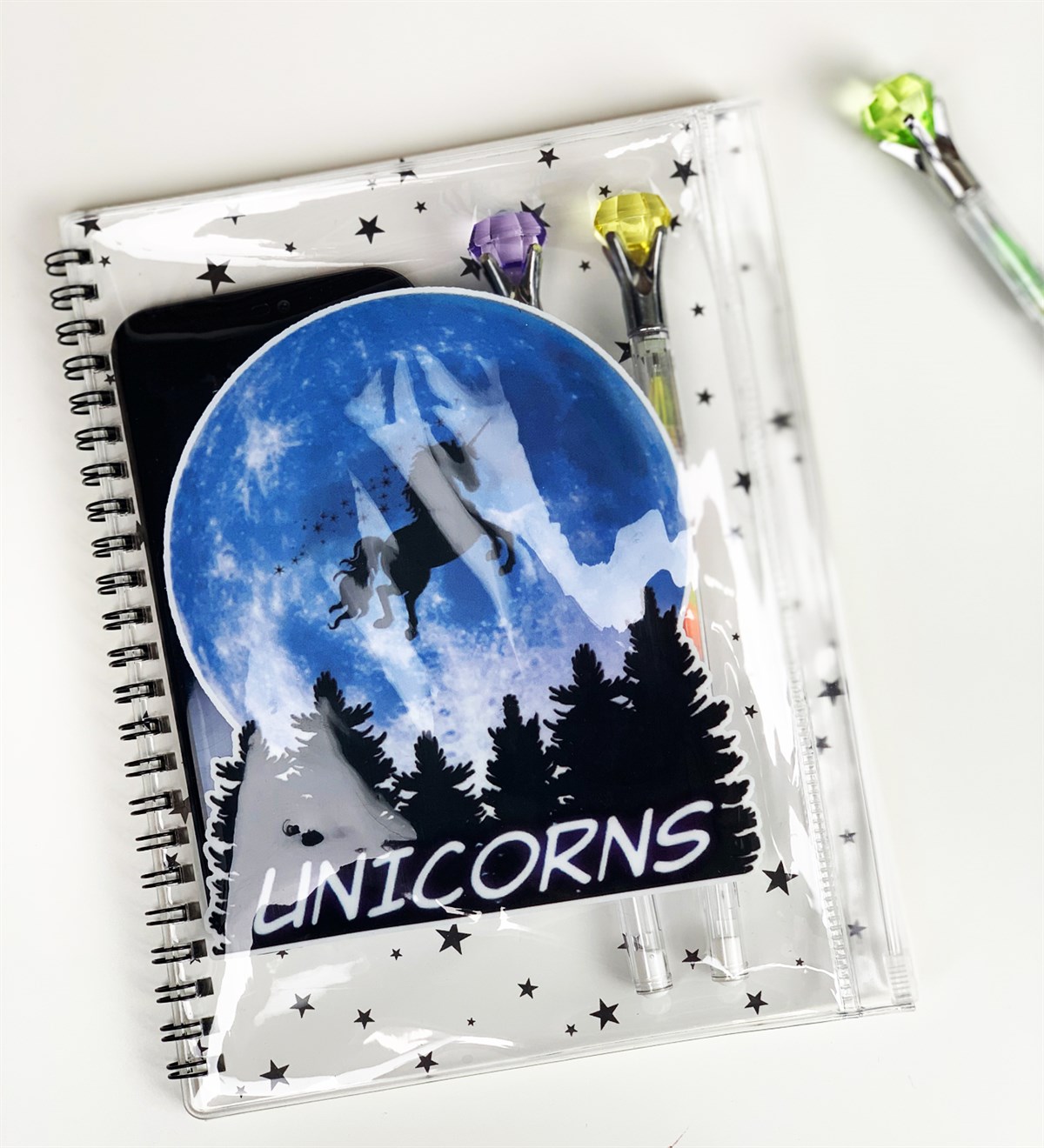 Unicorn Tasarımlı Çanta Kapaklı DefterGiftmodaUnicorn-Kapaklı-Defter