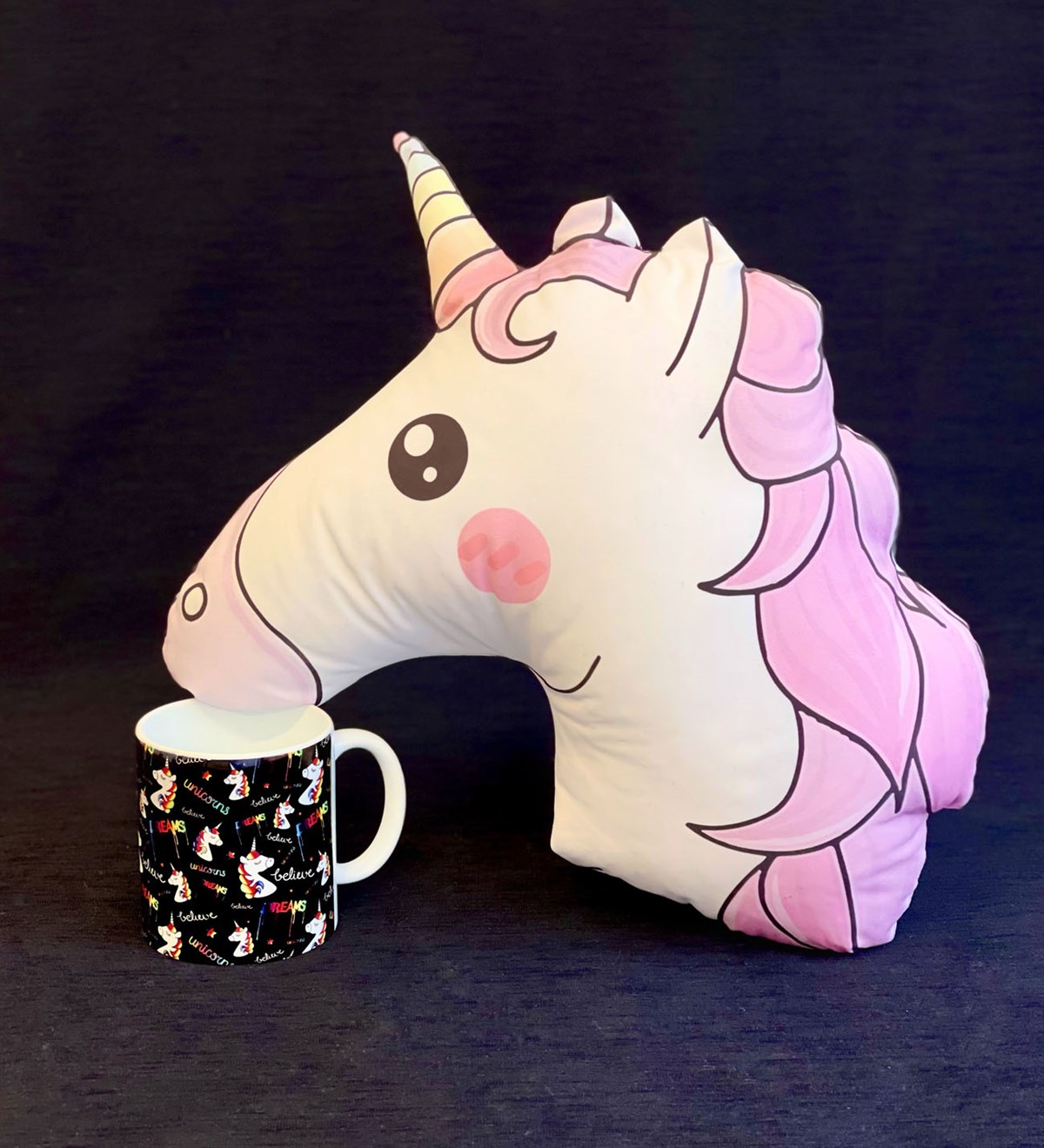 Unicorn Tasarımlı Kupa Ve Yastık SetGiftmodaGmhs100127