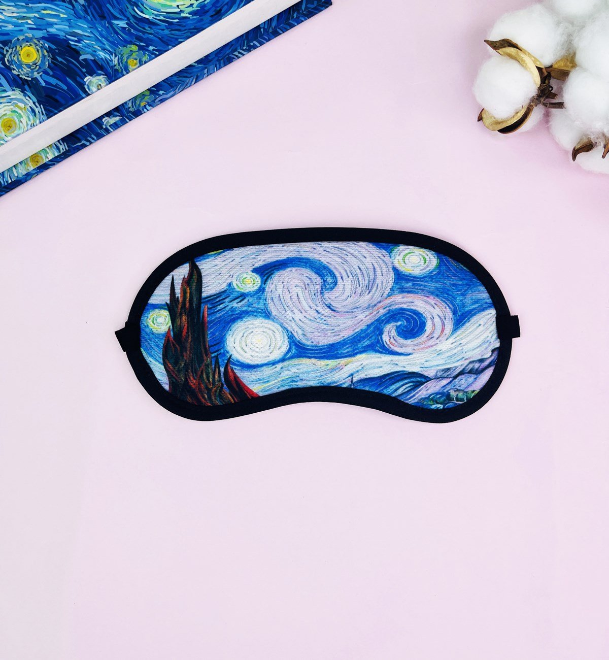 Van Gogh Yıldızlı Gece Tasarımlı Uyku Bandı	giftmodaGmband00012