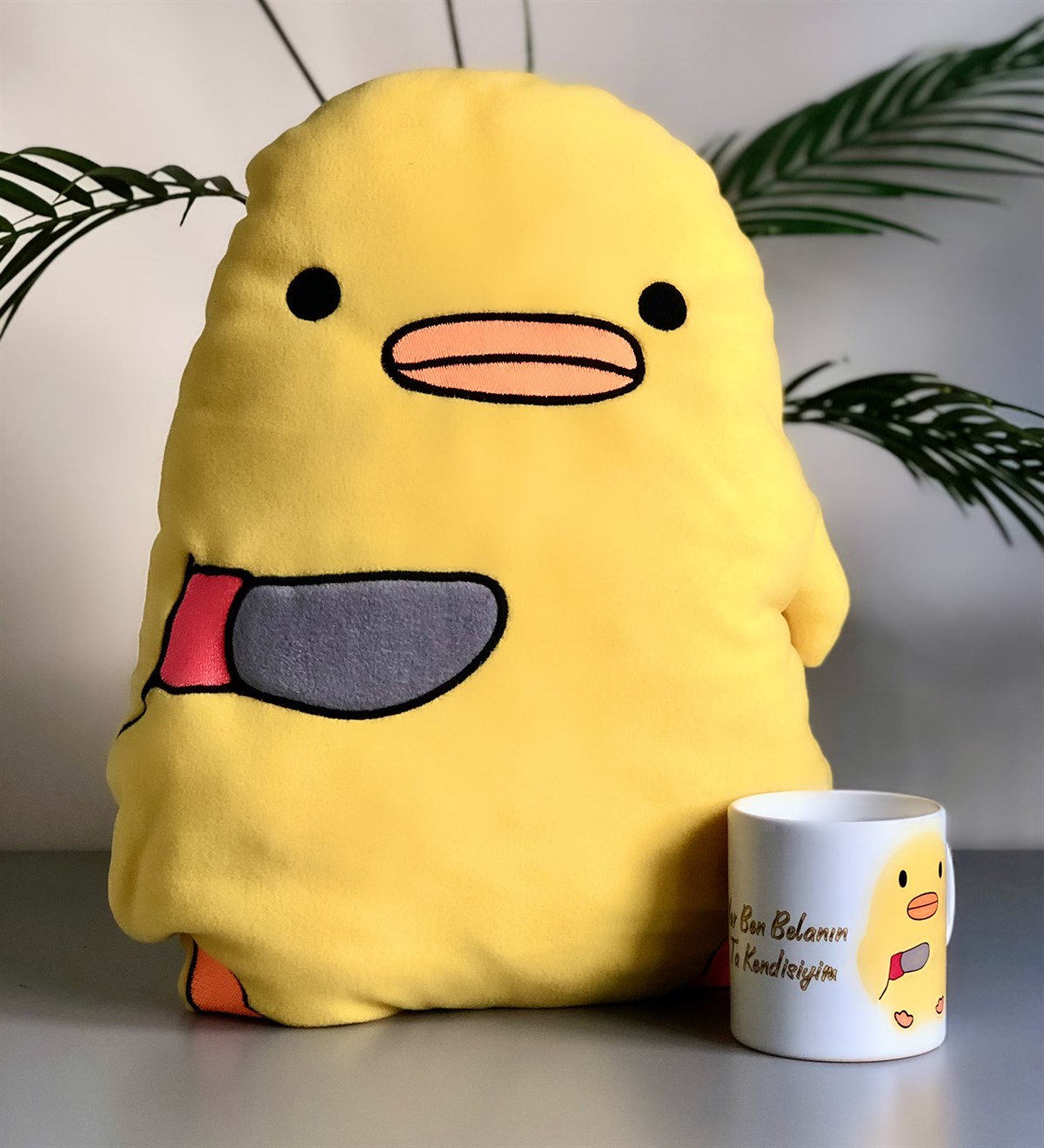 Yar Ben Belanın Ta Kendisiyim Civciv Tasarımlı Kupa Ve Yastık SetGiftmodaYar-Civciv-Kupa-Yastık