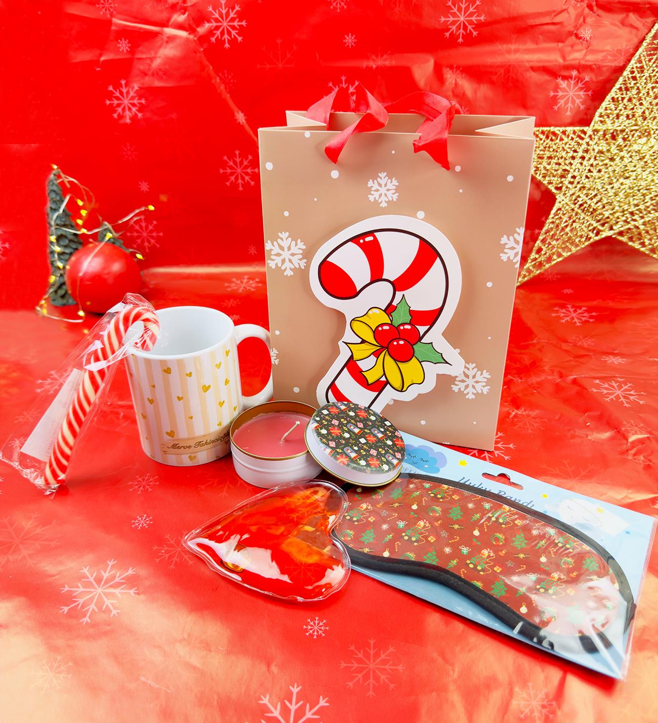 Kişiye Özel Yılbaşı Eğlencesini Yansıtan Hediye SetigiftmodaGmhs102057