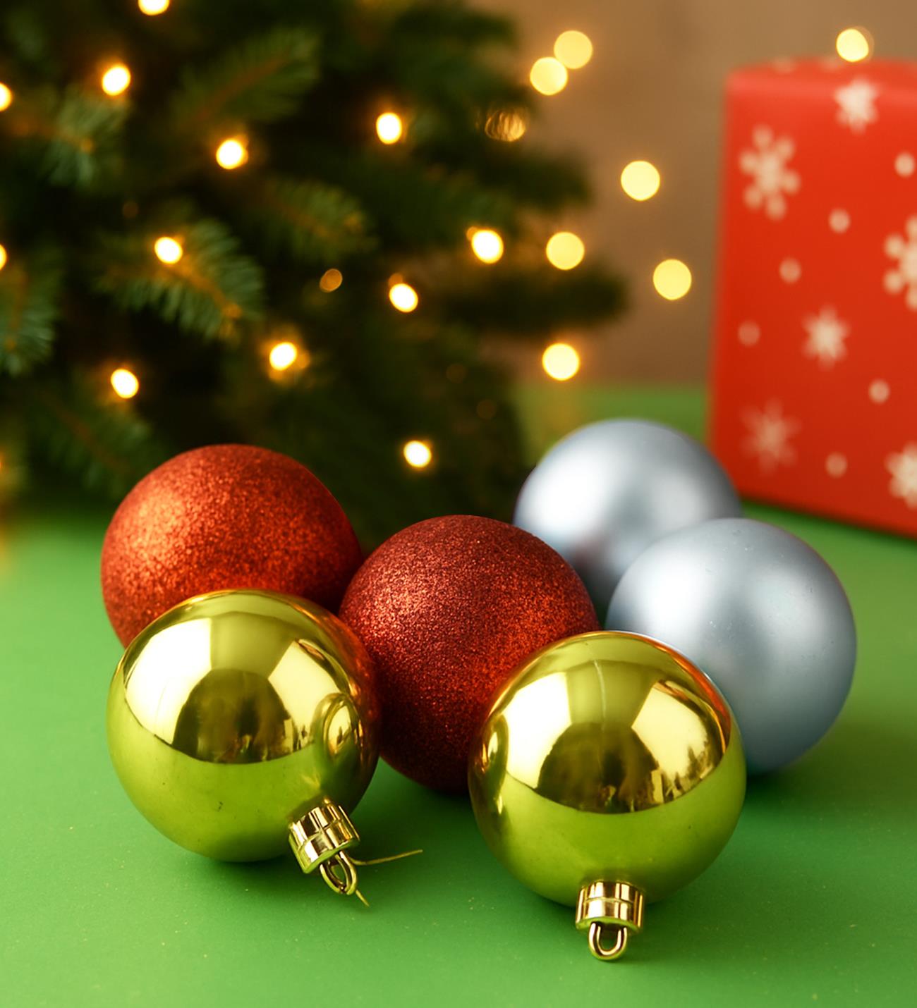 Yılbaşı Ağaç Süsü Top Seti – 6 AdetgiftmodaBM-1767	