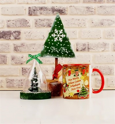 Yılbaşına Özel Tasarım Ahşap Seti