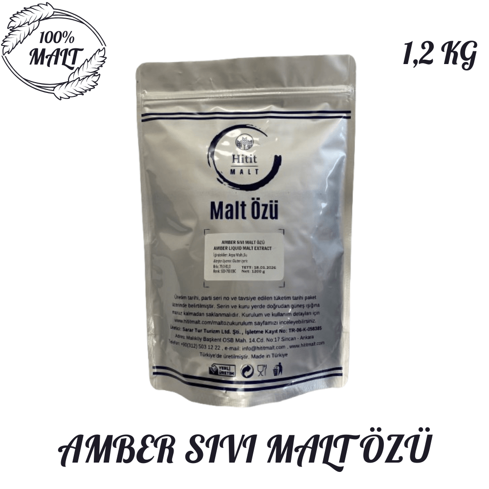 Amber Sıvı Malt Özü (Şerbetçi Otsuz) 1.2 Kg