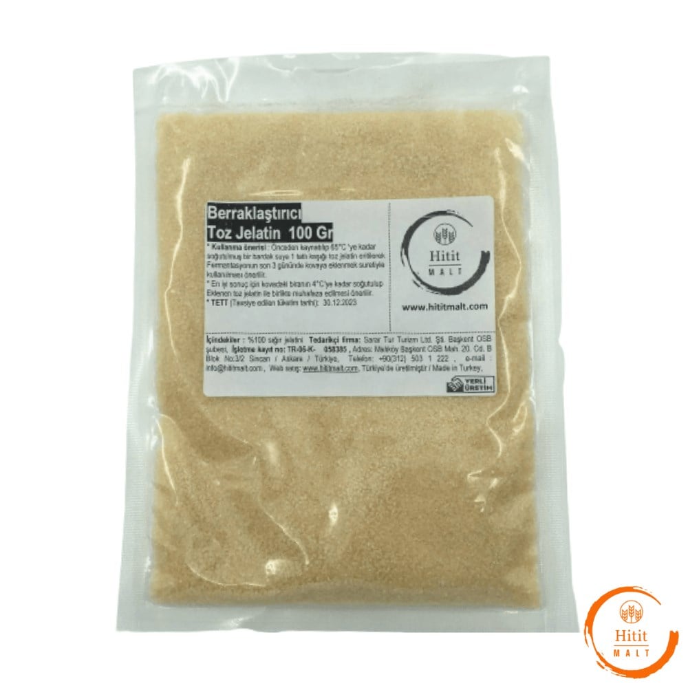 Berraklaştırıcı Toz Jelatin 100 Gr