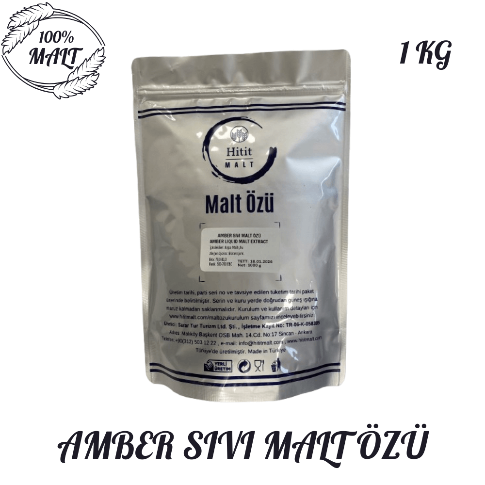 Amber Sıvı Malt Özü (Şerbetçi Otsuz) 1 Kg