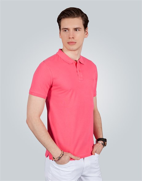 PLAIN PIQUE T-SHIRT SLIM FIT T-SHIRT