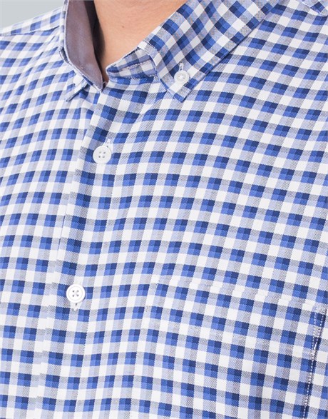 CLASSIC FIT LONG SLV COTTON OXFORD CHECK   GÖMLEK CLASSIC FIT SPORT - PATTERNED