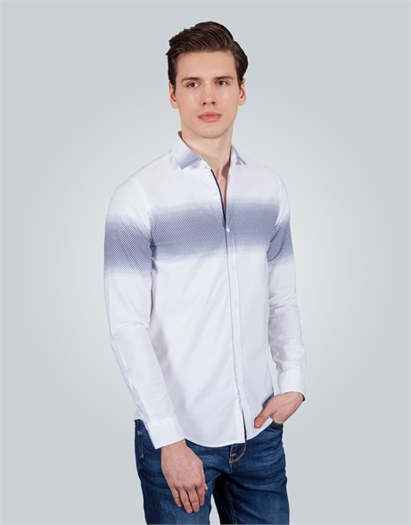 SLIM FIT LONG SLV MONTREAL SLIM FIT FASHIONABLE