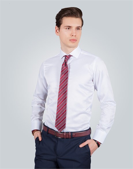 MODERN FIT LONG SLV TEXTURE 61/1   GÖMLEK SLIM FIT FORMAL - TEXTURE