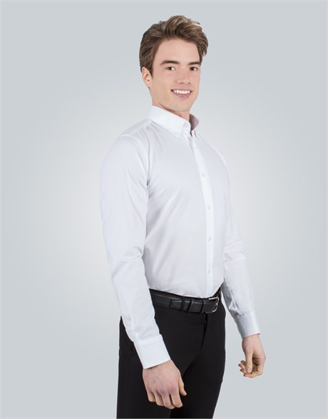 MODERN FIT LONG SLV PLAİN OXFORD   GÖMLEK EXCLUSIVE - PLAIN