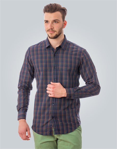 SLIM FIT LONG SLV CHECK FERGANA SLIM FIT CHECKED