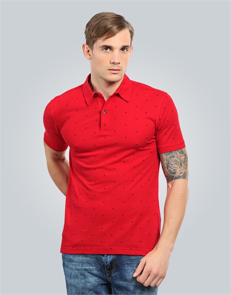 PRINTED PIQUE T-SHIRT NATAL SLIM FIT T-SHIRT