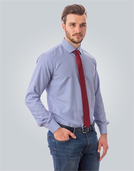 MODERN FIT LONG SLV SEMI CUTAWAY SLIM FIT FORMAL - TEXTURE