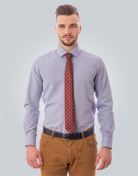 MODERN FIT LONG SLV SEMI CUTAWAY SLIM FIT FORMAL - TEXTURE