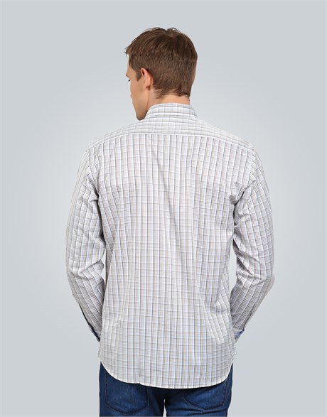 CLASSIC FIT LONG SLV CHECK GARNISHED 61/1   GÖMLEK CLASSIC FIT SPORT - PATTERNED