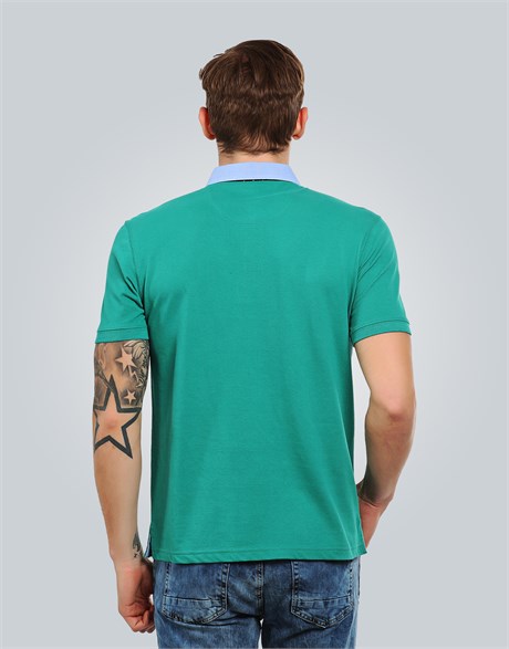 PIQUE T-SHIRT FOLKLAND SLIM FIT T-SHIRT