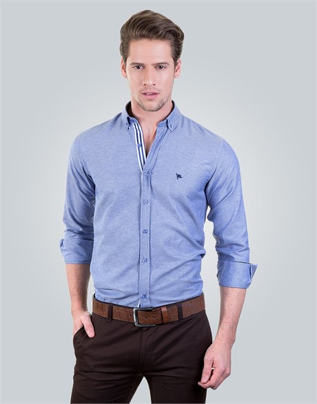 SLIM FIT LONG SLV TGY SLIM FIT SPORT - CASUAL