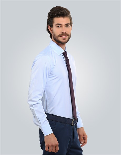 MODERN FIT LONG SLV TEXTURE 61/1   GÖMLEK SLIM FIT FORMAL - TEXTURE