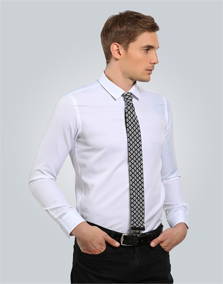 SLIM FIT LONG SLV CAKY SLIM FIT SPORT - CASUAL