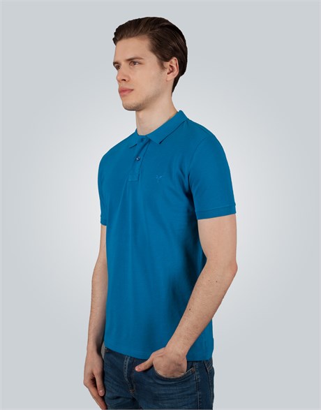 PLAIN PIQUE T-SHIRT SLIM FIT T-SHIRT