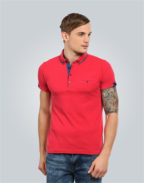 PIQUE T-SHIRT MENDOZA SLIM FIT T-SHIRT