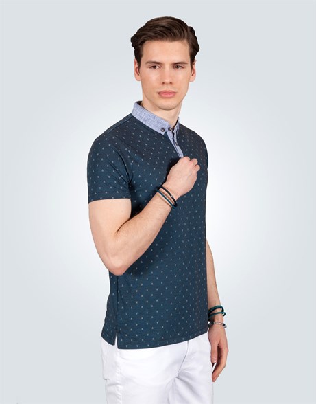 PRINTED PIQUE T-SHIRT PRADO SLIM FIT T-SHIRT