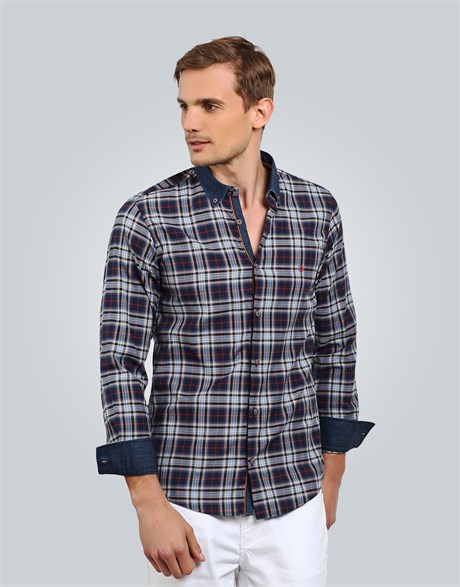 SLIM FIT LONG SLV CHECK SUDBURY SLIM FIT CHECKED