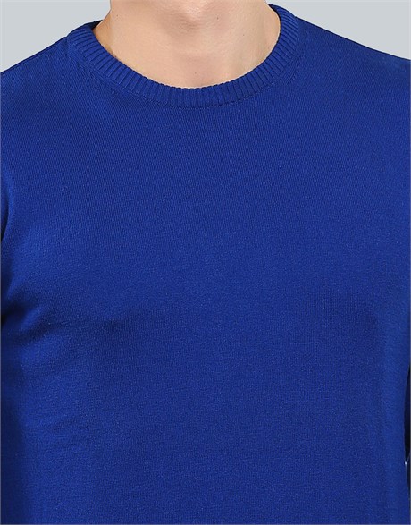 SWEATER COTTON CREW NECK PLAIN SWEATER