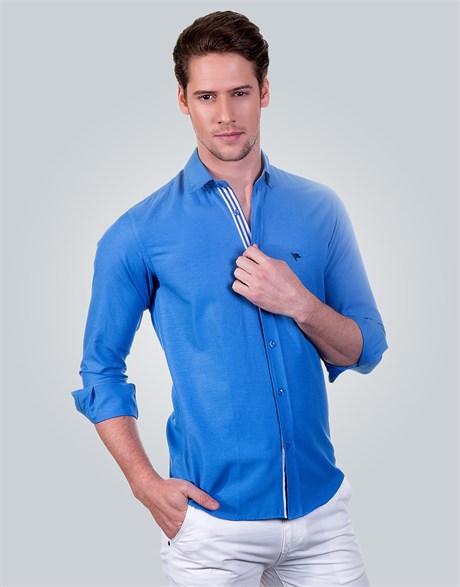 SLIM FIT LONG SLV TGY SLIM FIT SPORT - CASUAL