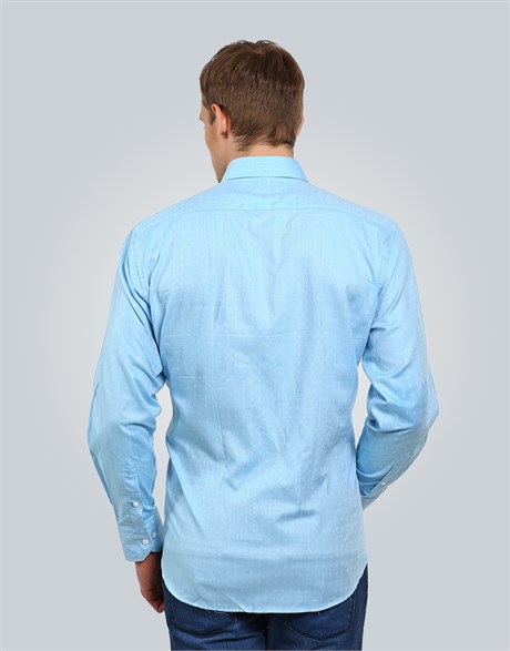 CLASSIC FIT LONG SLV COTTON OXFORD TEXTURE EXCLUSIVE - TEXTURE