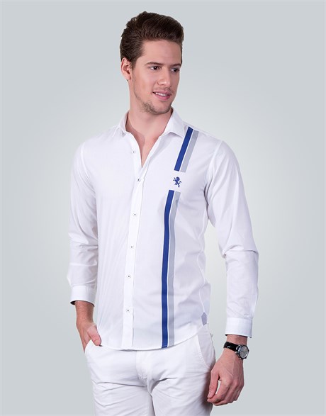 SLIM FIT LONG SLV LAVAL SLIM FIT FASHIONABLE