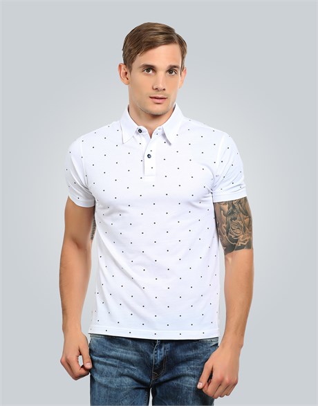 PRINTED PIQUE T-SHIRT NATAL SLIM FIT T-SHIRT