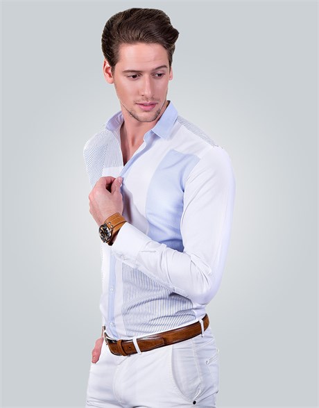 SLIM FIT LONG SLV UDINESE SLIM FIT FASHIONABLE