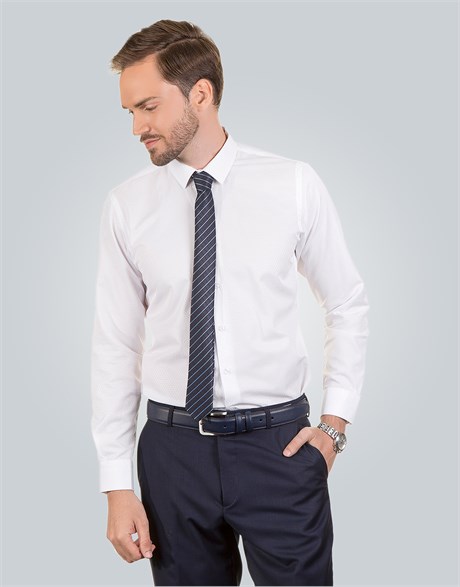 SLIM FIT LONG SLV BOYZ SLIM FIT FORMAL - TEXTURE