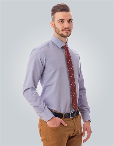 MODERN FIT LONG SLV SEMI CUTAWAY SLIM FIT FORMAL - TEXTURE