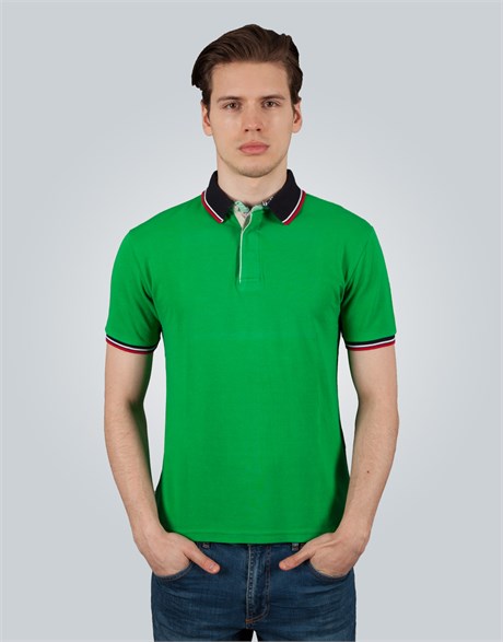 PLAIN PIQUE T-SHIRT OCEAN SLIM FIT T-SHIRT