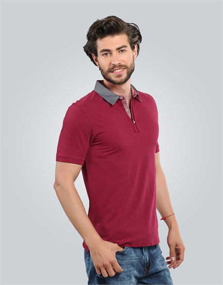 PIQUE T-SHIRT FOLKLAND SLIM FIT T-SHIRT