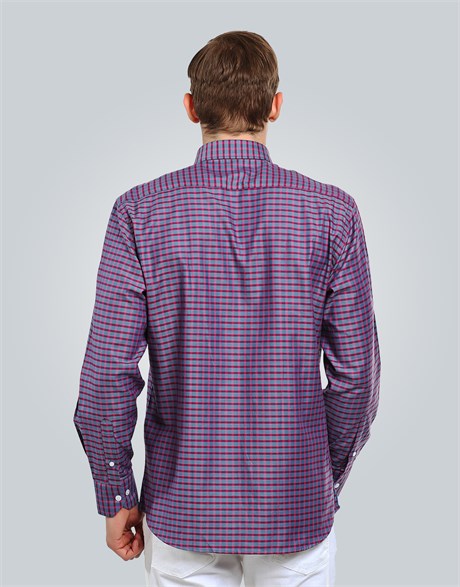 CLASSIC FIT LONG SLV COTTON OXFORD CHECK   GÖMLEK CLASSIC FIT SPORT - PATTERNED