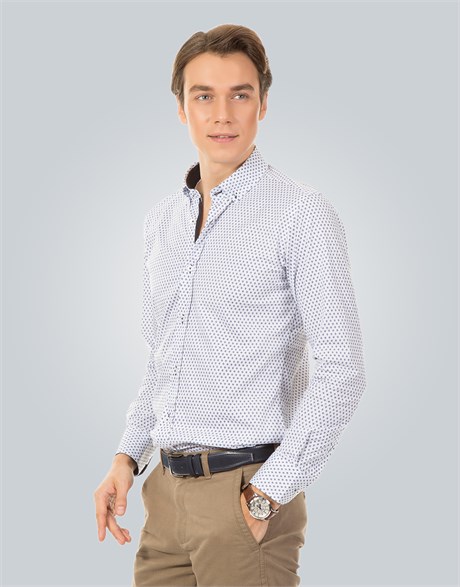 SLIM FIT LONG SLV CLASS SLIM FIT PRINTED - SIMPLE