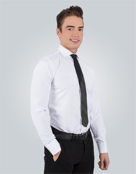 MODERN FIT LONG SLV TEXTURE 61/1   GÖMLEK SLIM FIT FORMAL - TEXTURE