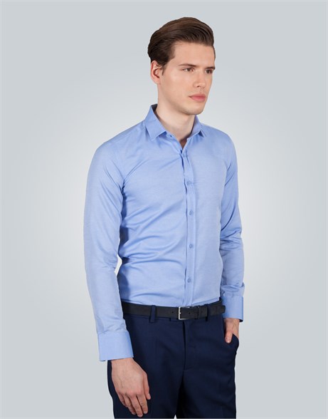 MODERN FIT LONG SLV TEXTURE 61/1   GÖMLEK SLIM FIT FORMAL - TEXTURE