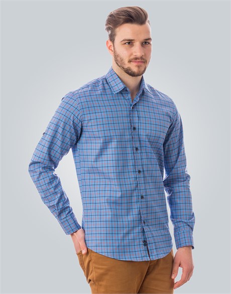 SLIM FIT LONG SLV CHECK FERGANA SLIM FIT CHECKED