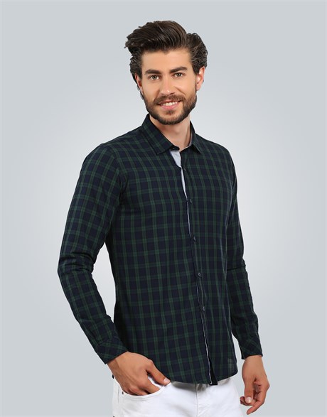 SLIM FIT LONG SLV CHECK MITRE SLIM FIT CHECKED