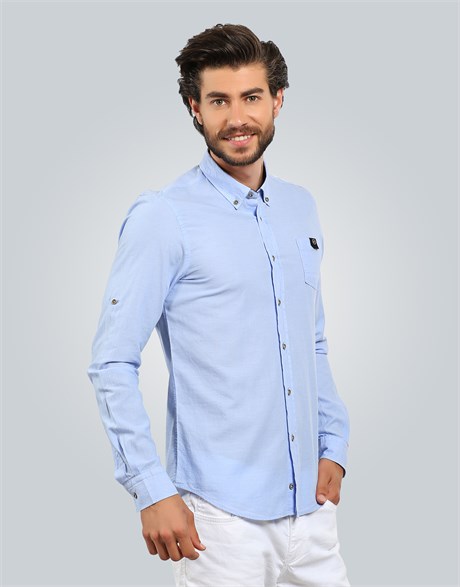 SLIM FIT LONG SLV BURY GÖMLEK SLIM FIT LINEN