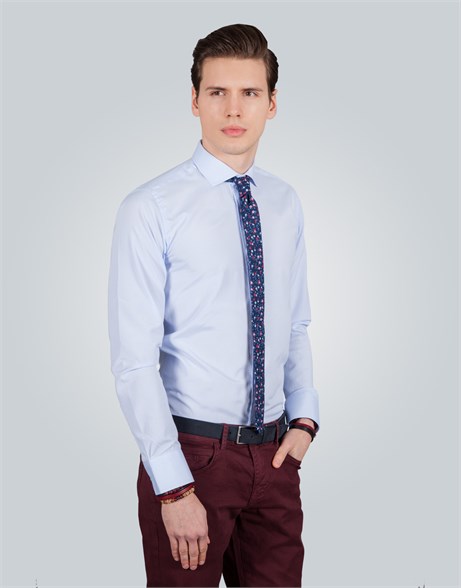 MODERN FIT LONG SLV TEXTURE 61/1   GÖMLEK SLIM FIT FORMAL - TEXTURE