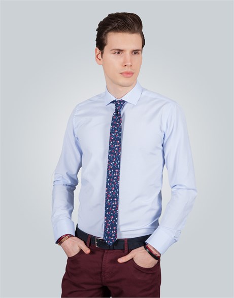 MODERN FIT LONG SLV TEXTURE 61/1   GÖMLEK SLIM FIT FORMAL - TEXTURE