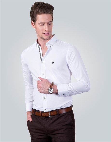 SLIM FIT LONG SLV DAKOTA SLIM FIT SPORT - CASUAL