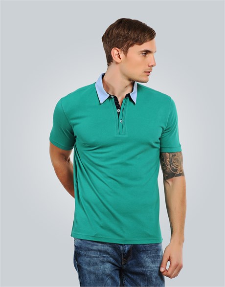 PIQUE T-SHIRT FOLKLAND SLIM FIT T-SHIRT